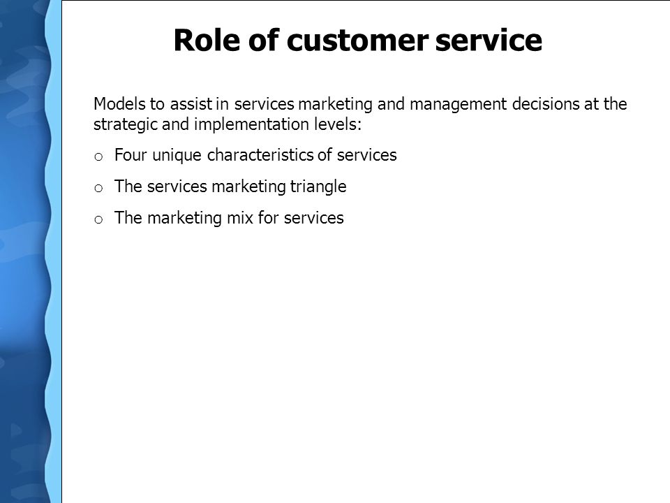 Services Marketing - Definition and Characteristics